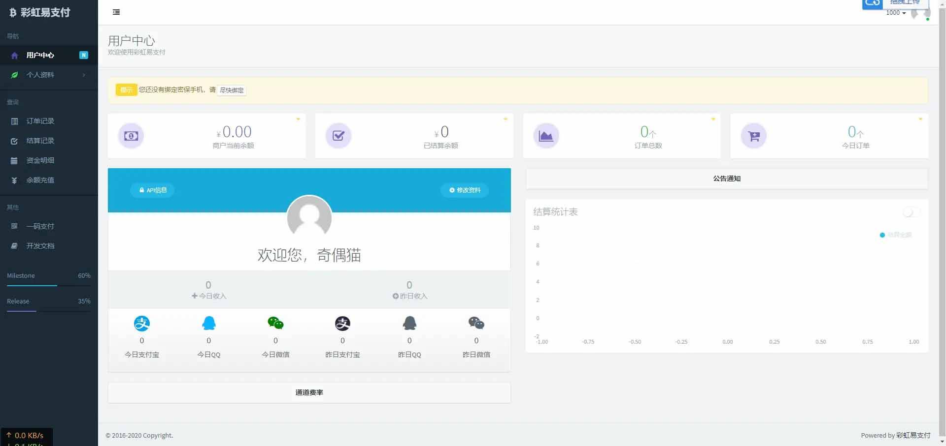 二开版彩虹易支付全开源10套模板带风控实名系统源码-1 二开版彩虹易支付全开源10套模板带风控实名系统源码-1