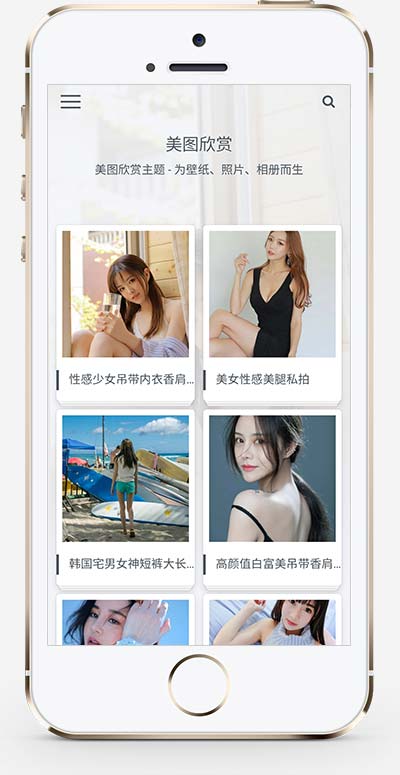 简约大气的图片相册类织梦模板网站源码免费下载(自适应手机版)-1