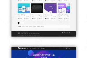 wordpress黑镜2.0作品图片素材下载类网站模板源码