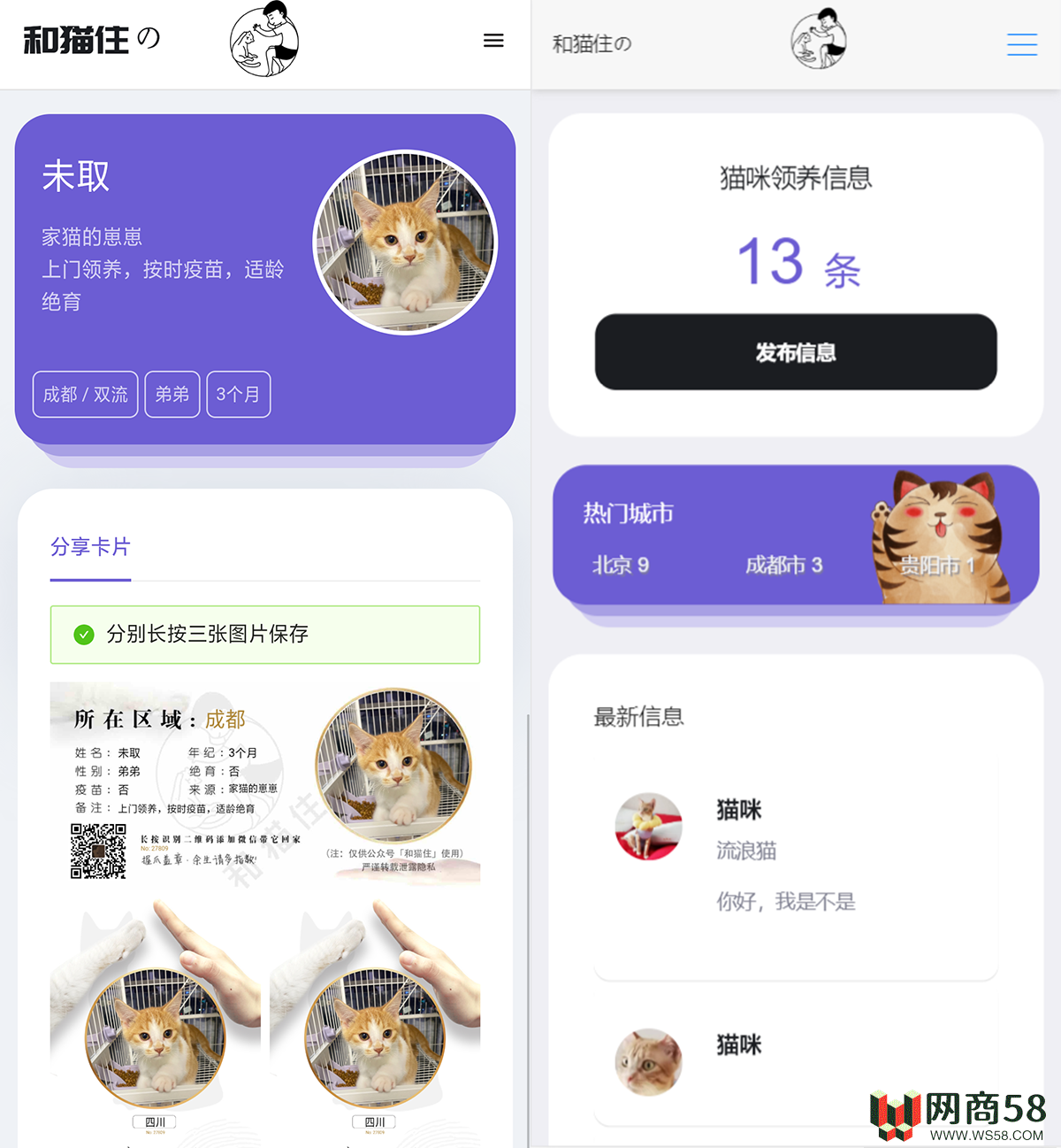 最新流浪猫流浪狗H5完整运营源码下载/可封装APP-1