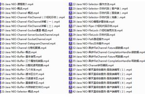 Java网络编程NIO视频教程