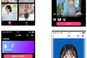 微信云开发AI短视频一键换脸小程序源码