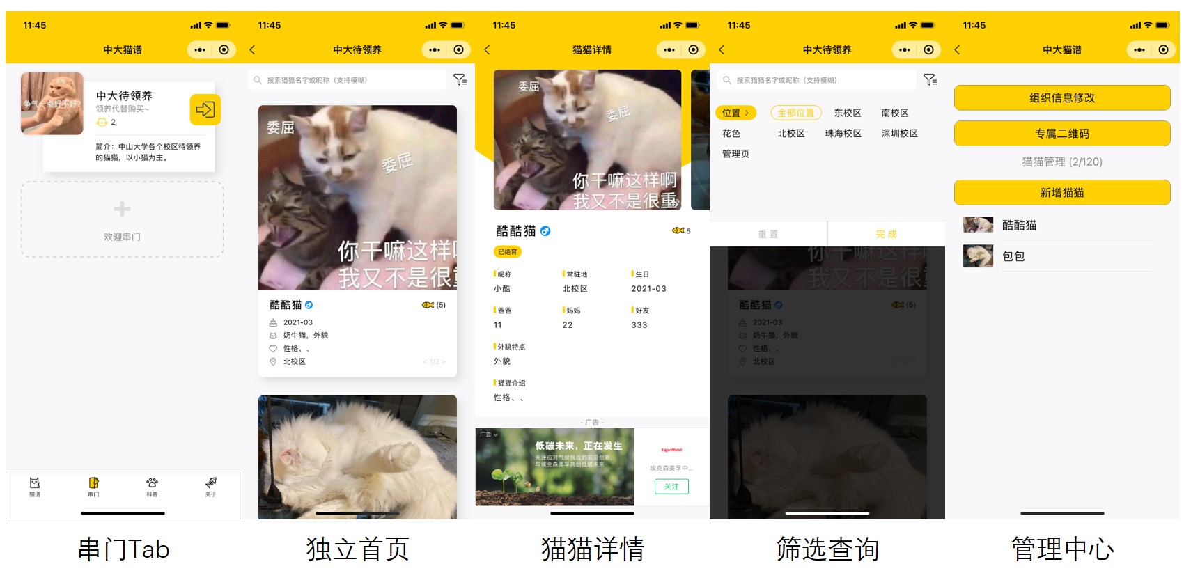 校园流浪猫信息记录和分享的小程序源码-2