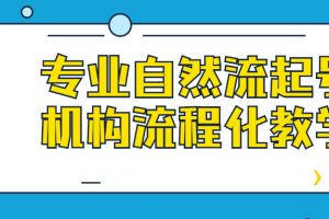 专业自然流起号机构流程化教学