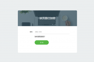 PHP单页面加密PHP源码附四种模板风格