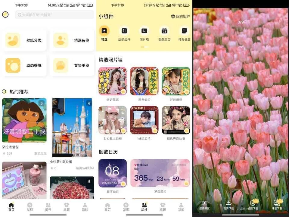 【安卓软件】奶由壁纸APP 超多好看壁纸插件去除已知广告-2