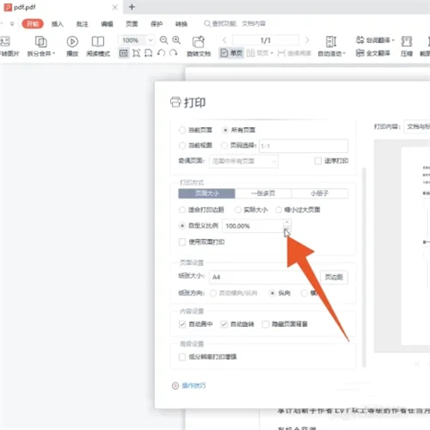 pdf打印怎么调整大小 pdf如何缩小打印比例-7