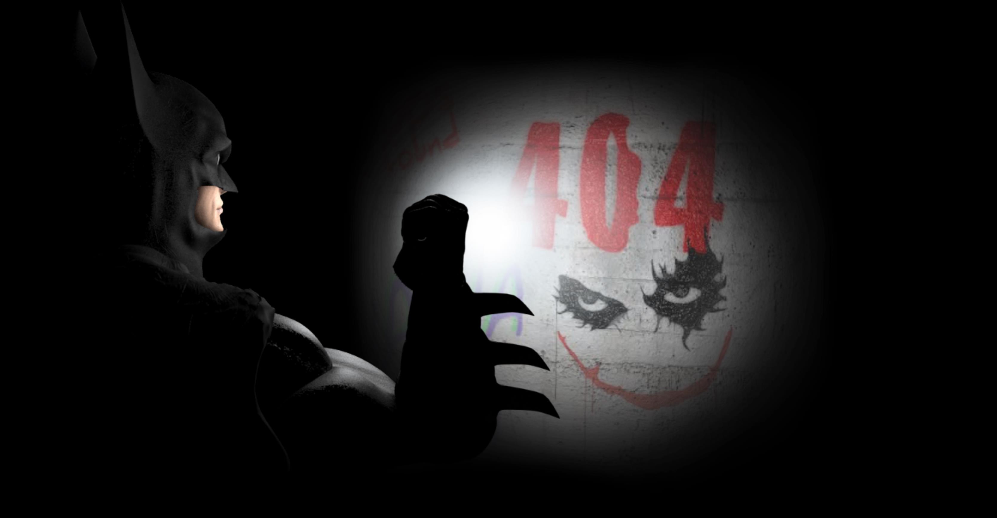 创意黑色蝙蝠侠小丑404动态源码