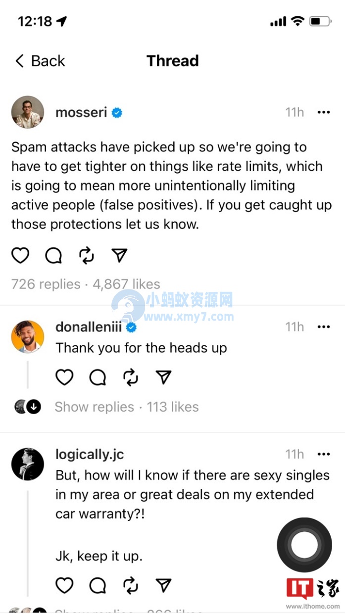 Threads 为应对垃圾内容推出“限流”功能，马斯克评价其“抄袭推特”