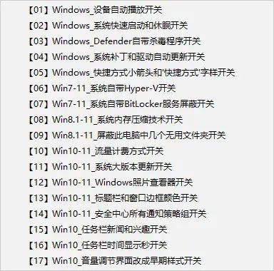 Windows系统调校全面设置v2024.7.5工具