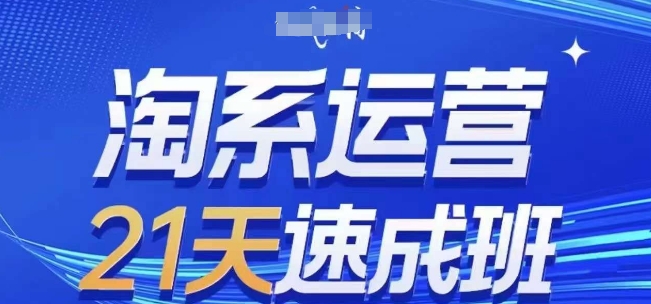 淘系运营21天速成班0基础搞定淘系运营