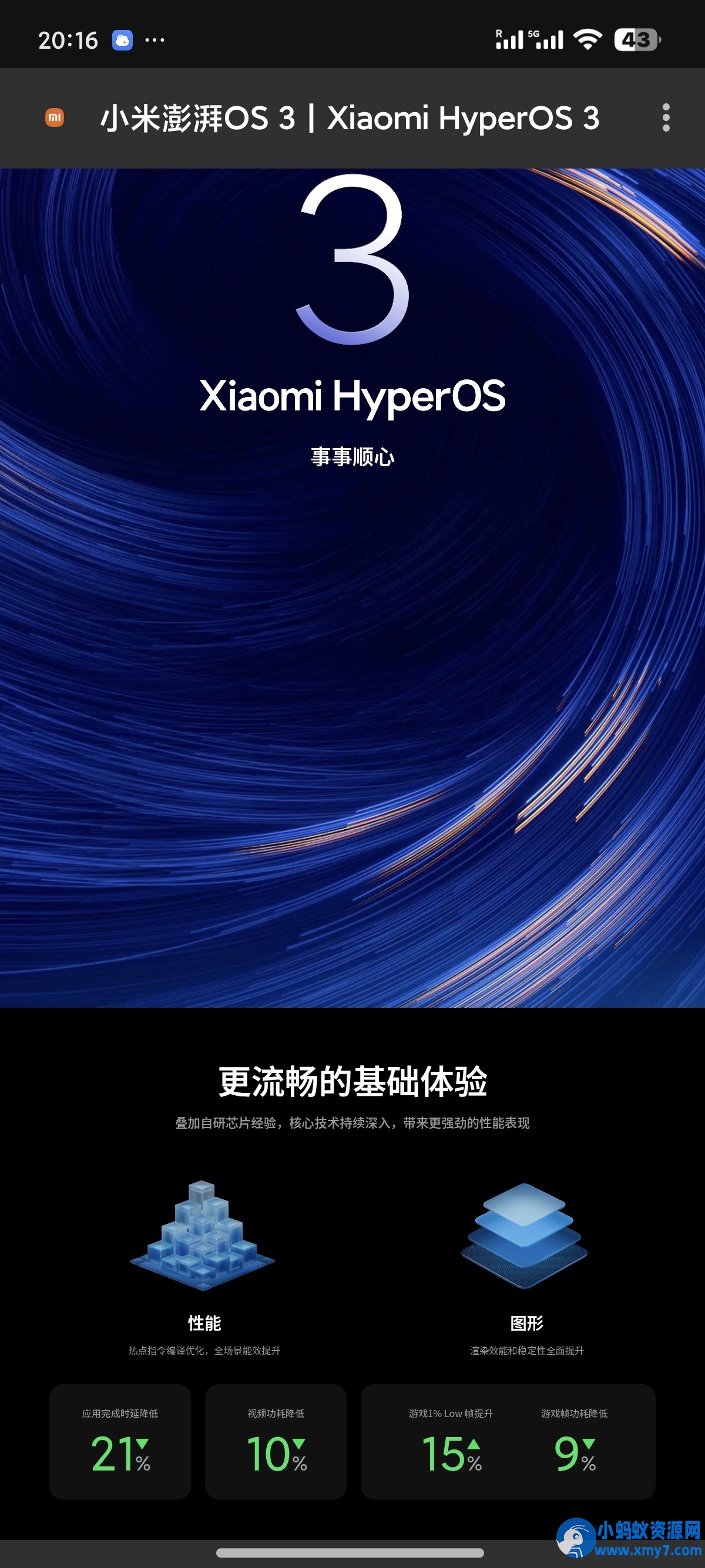 小米澎湃os3官网html源码