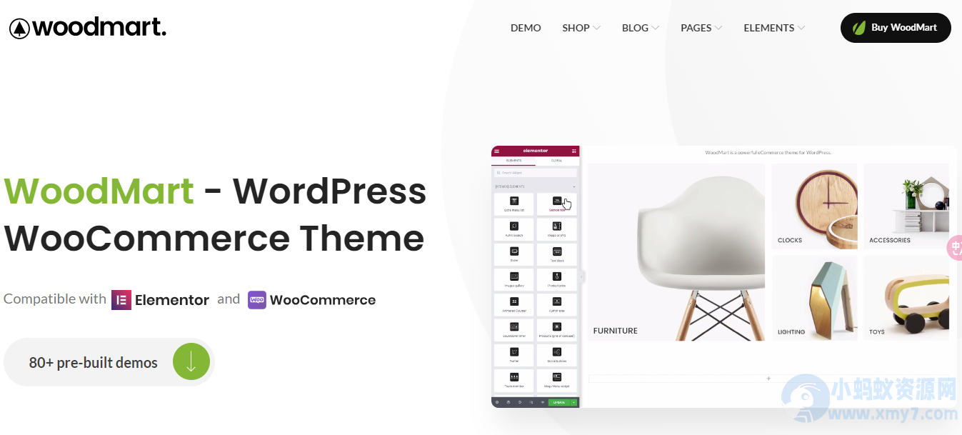 WordPress主题–WooCommerce商店主题 WoodMart v8.3.2 破解版下载