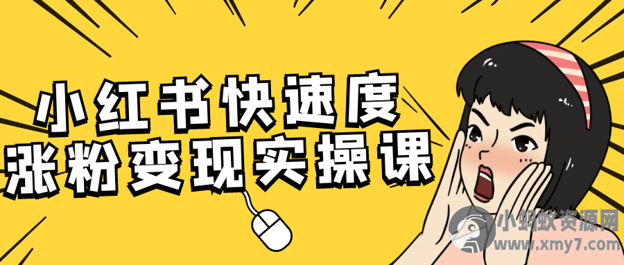 小红书快速度涨粉变现实操课