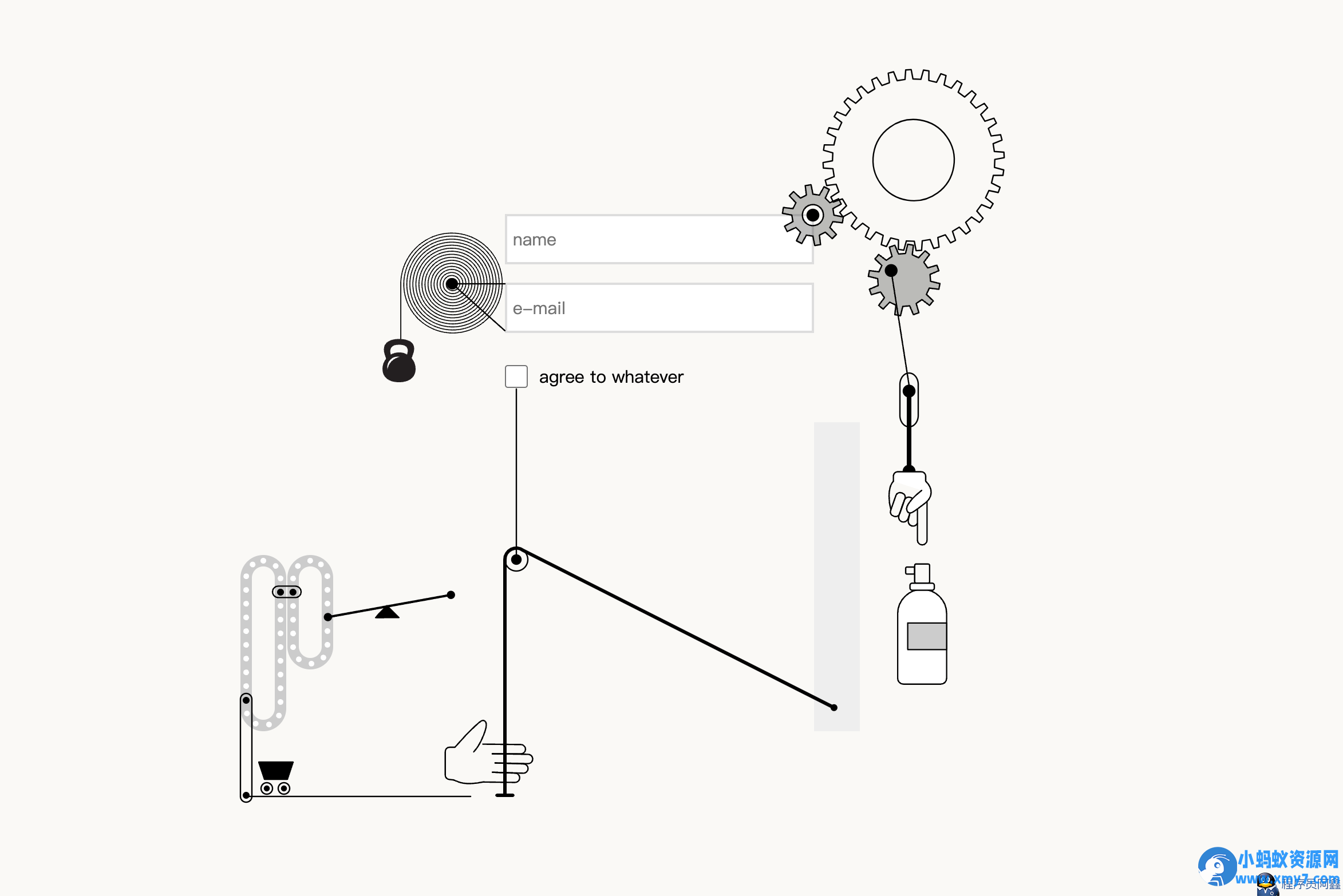 小题大做的动态互动登录页html源码
