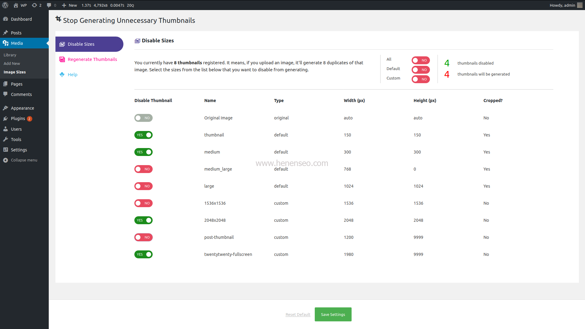 WordPress上传图片如何禁止自动生成缩略图,四种禁止方法 WordPress上传图片如何禁止自动生成缩略图,四种禁止方法