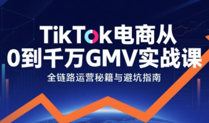 点击查看原图 TikTok电商从0到千万GMV从0到1拆解实战秘籍