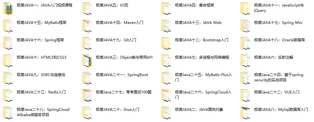 点击查看原图 零基础极简JAVA学习专题(价值2382元)
