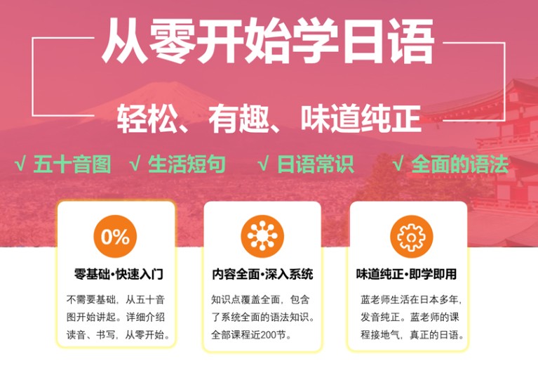 从零开始学日语 拨云教育快速入门即学即会