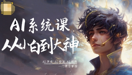 点击查看原图 大桶AI系统AI声音-AI绘画-AI视频一门课全掌握