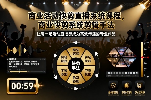 影像社商业活动快剪直播商业快剪剪辑手法