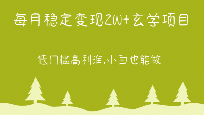 每月稳定变现2W+玄学项目，低门槛高利润,小白也能做 教程+详解-免费资源网-第16张图片