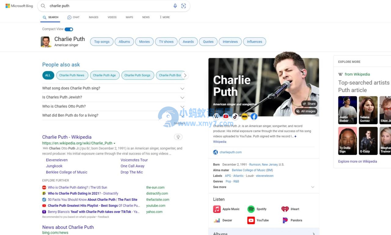 微软必应正测试“紧凑视图”，搜索结果页面更简洁