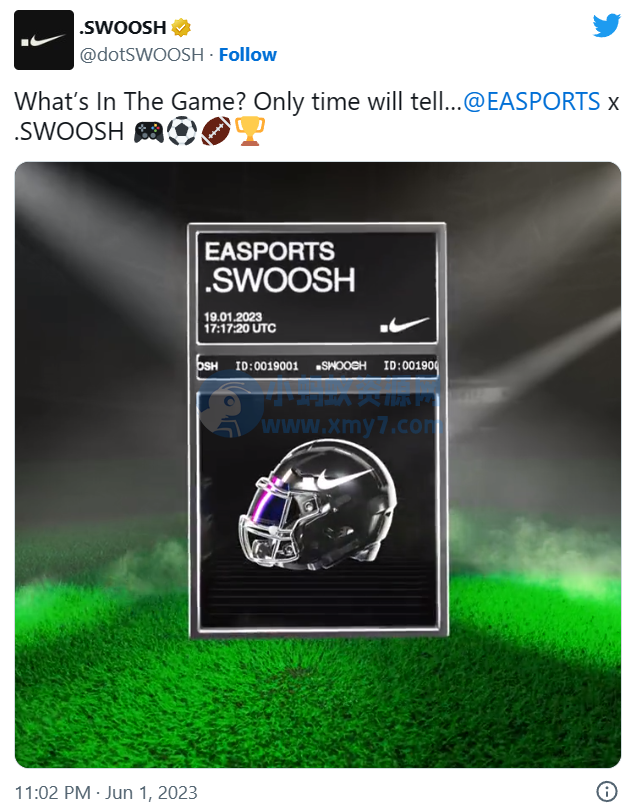 EA 与耐克达成合作，在未来的体育游戏中添加 NFT 数字藏品