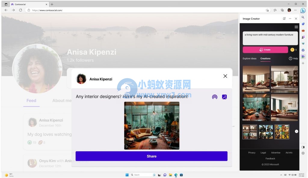 可基于文本生成图像了，微软宣布必应聊天整合 Bing Image Creator 功能
