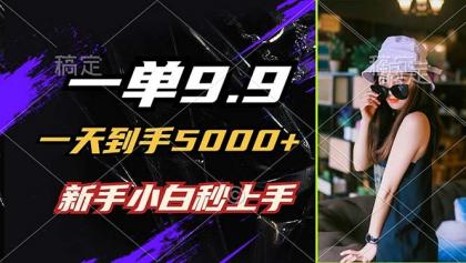 一单9.9，一天到手5000+，不挑人，小白当天上手，制作作品只需1分钟-免费资源网-第16张图片