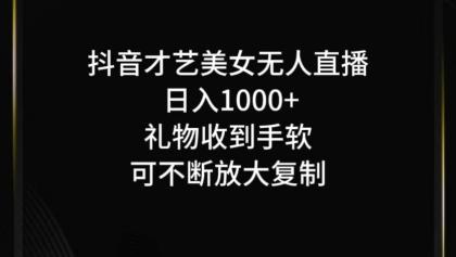 抖音无人直播日入1000+，项目最新玩法-免费资源网-第16张图片
