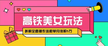 快手高铁美女视频涨粉秘籍：月增5万粉的AI创作与变现全攻略，拆解全套操作流程！-免费资源网-第16张图片
