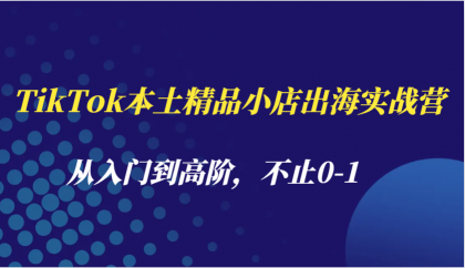 TikTok本土精品小店出海实战营，从入门到高阶，不止0-1-免费资源网-第17张图片