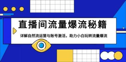 直播间流量爆流秘籍，详解自然流运营与账号激活，助力小白玩转流量爆流-免费资源网-第17张图片