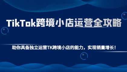TikTok跨境小店运营全攻略：助你具备独立运营TK跨境小店的能力，实现销量增长！-免费资源网-第17张图片