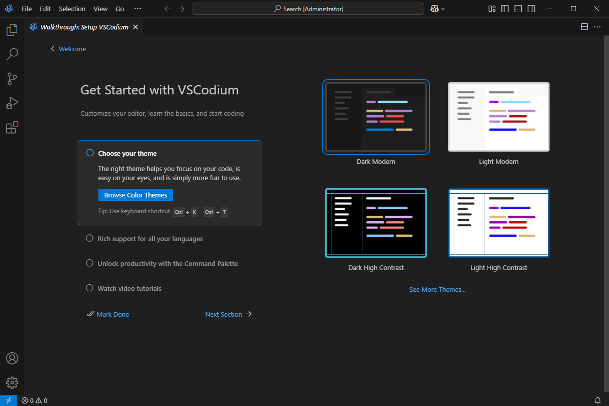 VSCodium 开源代码编辑器 v1.97.0.25037 中文绿色版-免费资源网-第16张图片