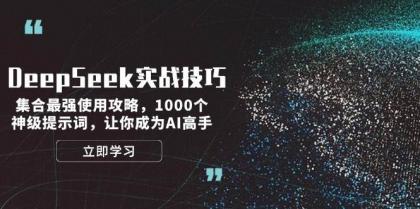 DeepSeek实战技巧：集合最强使用攻略，1000个神级提示词，让你成为AI高手-免费资源网-第13张图片