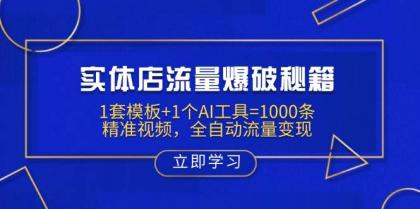 实体店流量爆破秘籍：1套模板+1个AI工具=1000条精准视频，全自动流量变现-免费资源网-第12张图片
