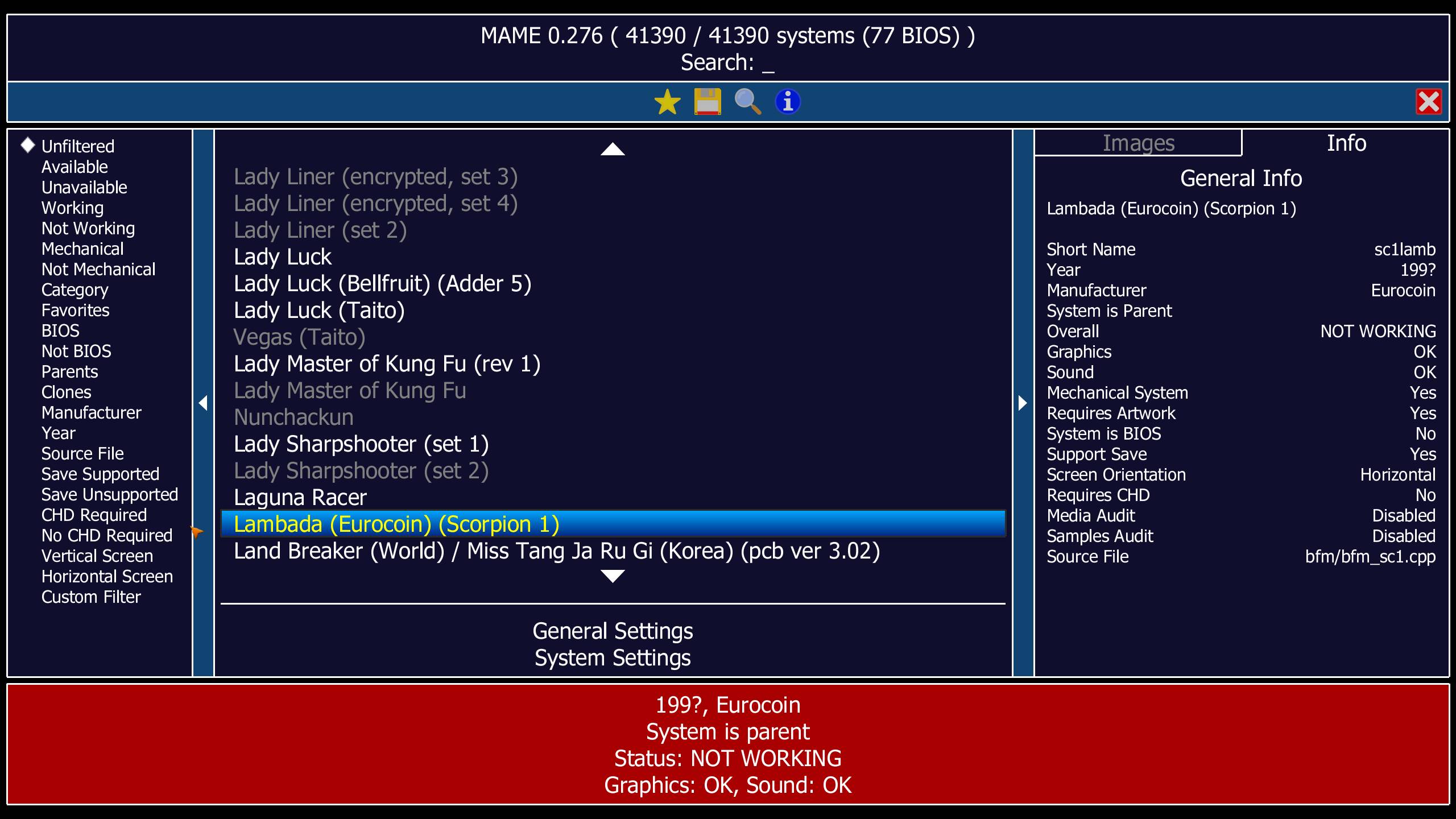 MAME 街机游戏模拟器 v0.276 中文绿色版-免费资源网-第12张图片
