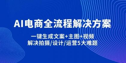 AI电商全流程解决方案,一键生成文案+主图+视频,解决拍摄/设计/运营5大难题-免费资源网-第12张图片