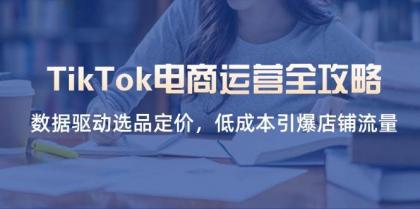 TikTok电商运营全攻略，数据驱动选品定价，低成本引爆店铺流量-免费资源网-第13张图片
