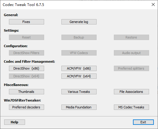 K-Lite Codec Tweak Tool(音频解码器优化) v6.7.5 绿色版-免费资源网-第13张图片