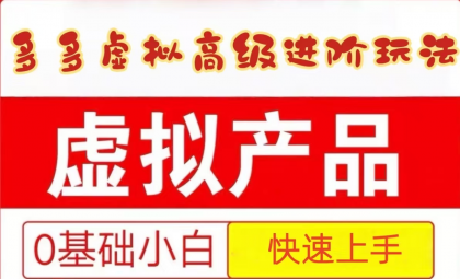25拼多多虚拟资料高级进阶玩法，小白也能快速上手，保姆级教程-免费资源网-第14张图片