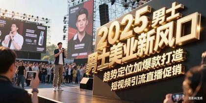 2025男士美业新风口，趋势定位加爆款打造，短视频引流直播促销-免费资源网-第18张图片
