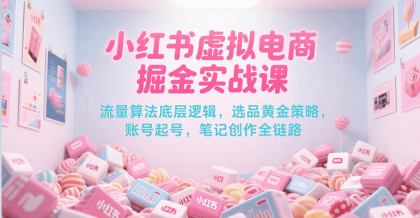 小红书虚拟电商掘金实战课，流量算法底层逻辑，选品黄金策略， 起号，笔记创作全链路-免费资源网-第17张图片