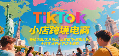 TikTok小店跨境电商，基础设置/工具使用/运营技巧/数据分析，全程实操导向开店全流程-免费资源网-第17张图片