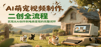 AI萌宠视频制作二创全流程，实现从AI创作到电商变现的完整闭环-免费资源网-第17张图片
