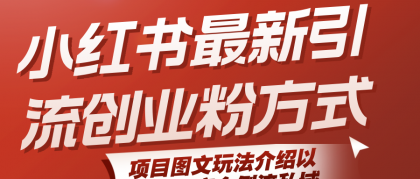 小红书最新引流创业粉方式，项目图文玩法介绍以及如何安全倒流私域-免费资源网-第19张图片